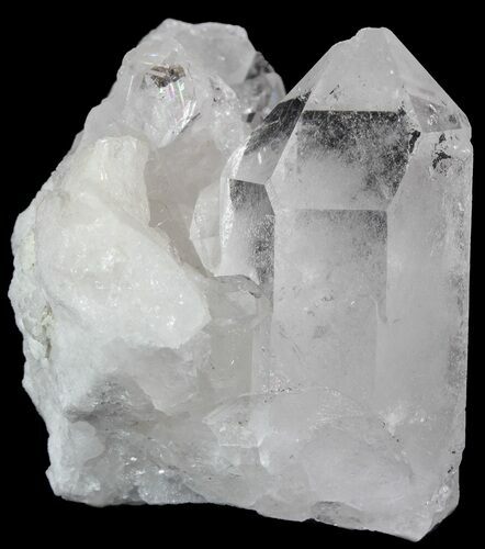Clear Quartz Crystal Cluster - Brazil #48623